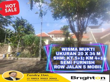 WISMA MUKTI 11/2 LANTAI LUAS DAN ASRI ROW JALAN 5 MOBIL LANGKA! SIAP NEGO SAMPAI DEAL