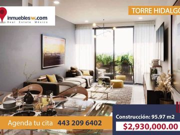 DEPARTAMENTO EN PREVENTA EN TORRE HIDALGO, INSURGENTES, MORELIA