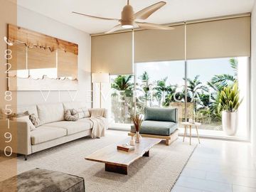 Departamento en Venta en Chicxulub, Mérida: Frente al Mar