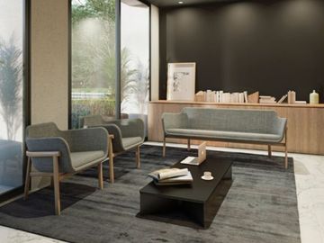 Condominio de lujo con vista a la calle Buenos Aires, con lobby, sala de juntas