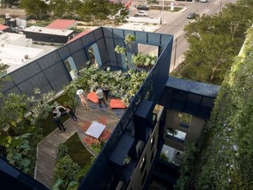 Condominio con parque en el techo, pet-friendly, en venta Mérida.