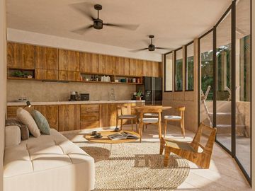 Departamento con alberca, terraza, cerca del mar, en pre-venta Yucatán