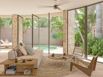 Departamento con alberca, terraza, cerca del mar, en pre-venta Yucatán