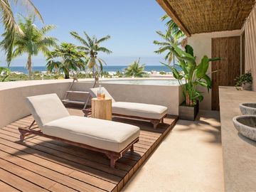 Departamento con alberca, terraza, cerca del mar, en pre-venta Yucatán