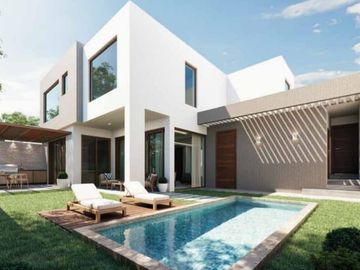 Venta hermosas casas 3 dormitorios, piscina, Conjunto, Cumbayá, Santa Inés
