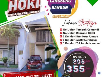 STRATEGIS LOKASINYA, Call 08213993---- Perumahan Murah Di Sedati Sidoarjo 355Juta Diamond Village Juanda