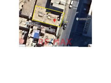 Área de terreno: 100 m2
Área construida: 78.08 m2
Área libre: 21.92 m2 
Medidas: 
Por el frente: 5 m
Por el fondo: 20 m
Consta de: 2 Hall,  1 sa