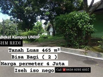 Tanah Cantik Muanis Siap Untuk Bangun Rumah,Kost,Kontrakan, Banyumanik