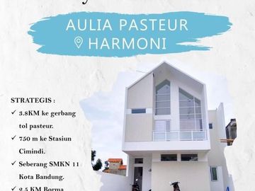 Rumah Cluster Syariah 2LT Pertama di Kota Bandung dekat Tol Pasteur