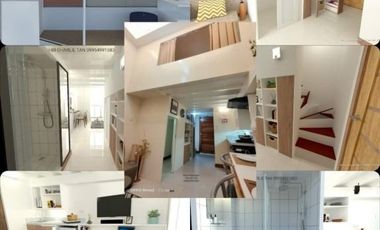 Only 20k monthly for 23months, 2 bedrooms loft type fully-furnished for sale. Turn over this DECEMBER 2021.