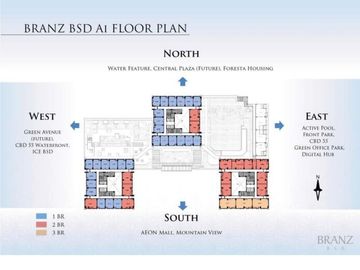 Apartemen The Branz Hunian 1 Bedroom Harga Murah di BSD City