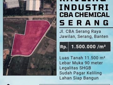 KAVLING INDUSTRI DAN PERGUDANGAN CBA SERANG
