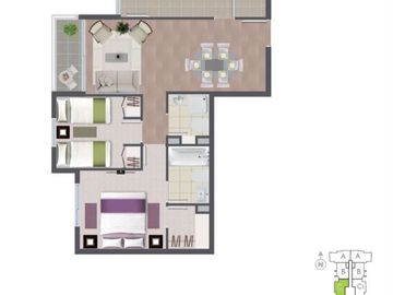 Departamento en Venta en Calle Madrid 1093