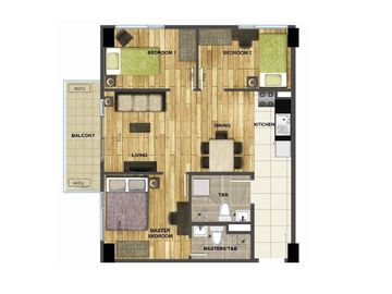 CORNER 3 BR UNIT CONDO FOR SALE