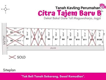 Kavling Dekat Bandara Adisucipto, SHM Per Unit, Cicil 12x