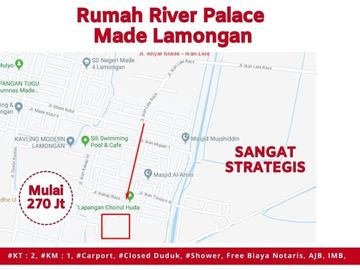 Murah, Rumah di Lamongan Kota kawasan Perumahan dijual
