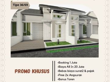 GRATIS 2 X ANGSURAN ! Rumah Nyaman dan Asri di Cileunyi Bandung Timur 5 menit ke tol Cileunyi .