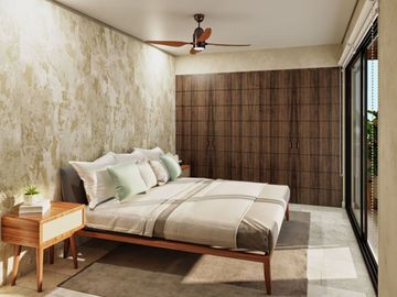 Condominio con jardín de 29m2, 2 terrazas, alberca con vista al mar, a 200 metro