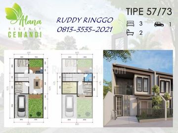 Rumah BARU 400JT-an ALANA TEGENCY TAMBAK CEMANDI Sidoarjo Strategis