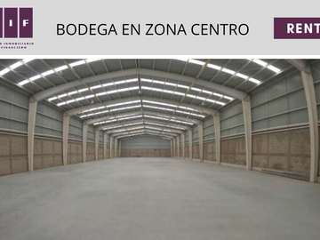 BODEGA CON ANDEN EN RENTA EN ZONA CENTRO | 1,920M2 | $13,450 USD
