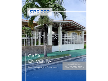 SE VENDE CASA EN VILLAS DE MONTELIMAR POR $130,000