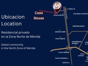 Casa con terraza techada, alberca, cochera para 2 autos, en venta, Xcanatun