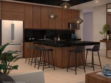 Casa con terraza techada, alberca, cochera para 2 autos, en venta, Xcanatun