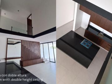 Casa con terraza techada, alberca, cochera para 2 autos, en venta, Xcanatun