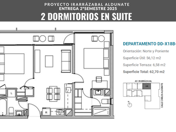 Departamento en Venta en Irarrázabal, Aldunate, Pedro de Valdivia
