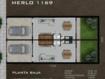 DUPLEX 2 AMB. AMPLIO CON COCHERA Y PATIO