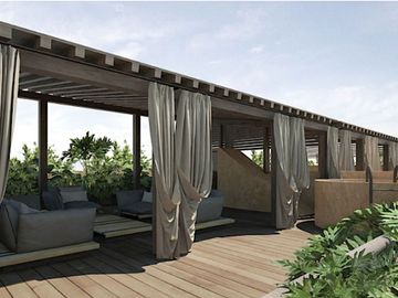 Departamento con jardin y jacuzzi privado, cerca de la playa, room service, pool