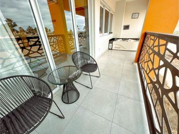 Condominio con jacuzzi, alberca infinity, terraza con vista al mar, el Tezal