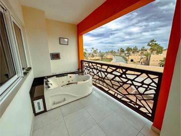 Condominio con jacuzzi, alberca infinity, terraza con vista al mar, el Tezal