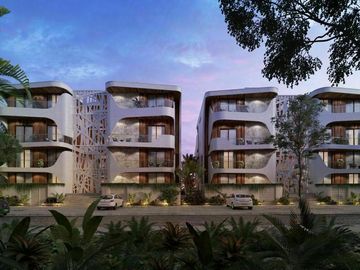 Condo con alberca frente al mar, pool bar, Tecnología Ecológica, en venta