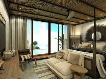 Condo con alberca frente al mar, pool bar, Tecnología Ecológica, en venta