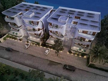 Condo con alberca frente al mar, pool bar, Tecnología Ecológica, en venta