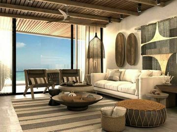 Condo con alberca frente al mar, pool bar, Tecnología Ecológica, en venta