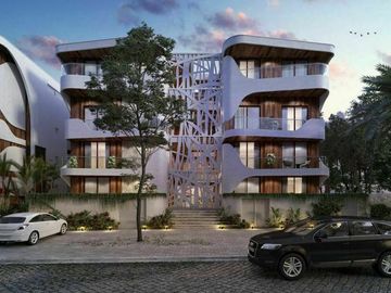 Condo con alberca frente al mar, pool bar, Tecnología Ecológica, en venta