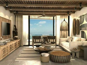 Condo con alberca frente al mar, pool bar, Tecnología Ecológica, en venta