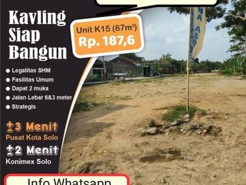 Tanah Manang Solo Tanah Grogol Solo Tanah Solo Barat Kavling Solo
