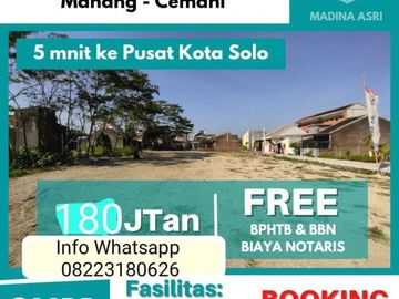 Tanah Manang Solo Tanah Grogol Solo Tanah Solo Barat Kavling Solo