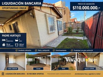 Casa en venta de 3 dorm. en Padre Hurtado