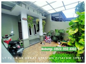 Rumah Murah Full Furnish dekat Stasiun Citayam