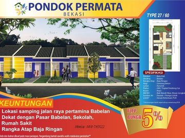 Rumah subsidi pondok permata, Bekasi