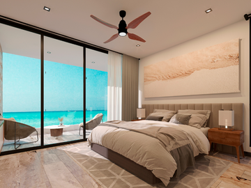 Departamento de 3 habitaciones a la orilla de la playa