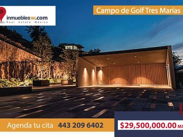 CASA RESIDENCIAL EN VENTA EN EL CLUB Y DENTRO DEL CAMPO DE GOLF TRES MARIAS