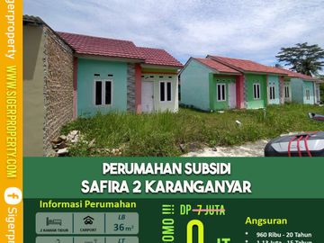 Rumah subsidi angsuran Free di Natar