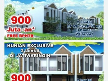 Dijual rumah minimalis cluster strategis jatiwaringin