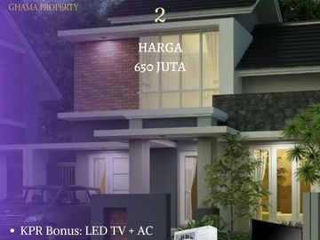 DP Mulai 10% Rumah Modern Tropis Cantik di Prambanan Klaten