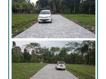 Tanah Datar Cocok Untuk Hunian, Dekat Jalan Raya Kalisuren